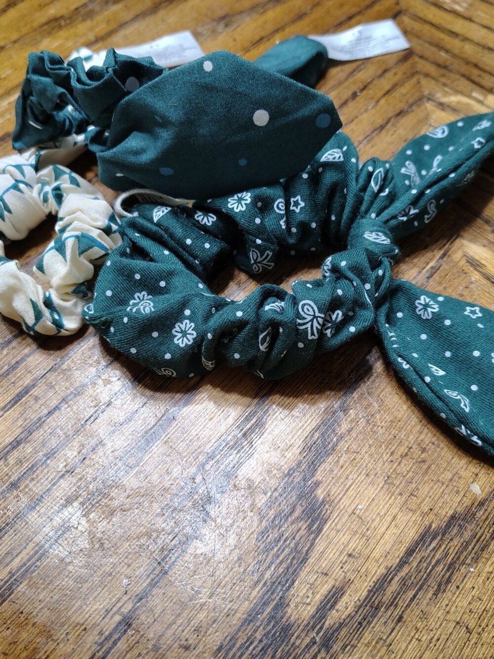 Three TopKnot Scrunchies